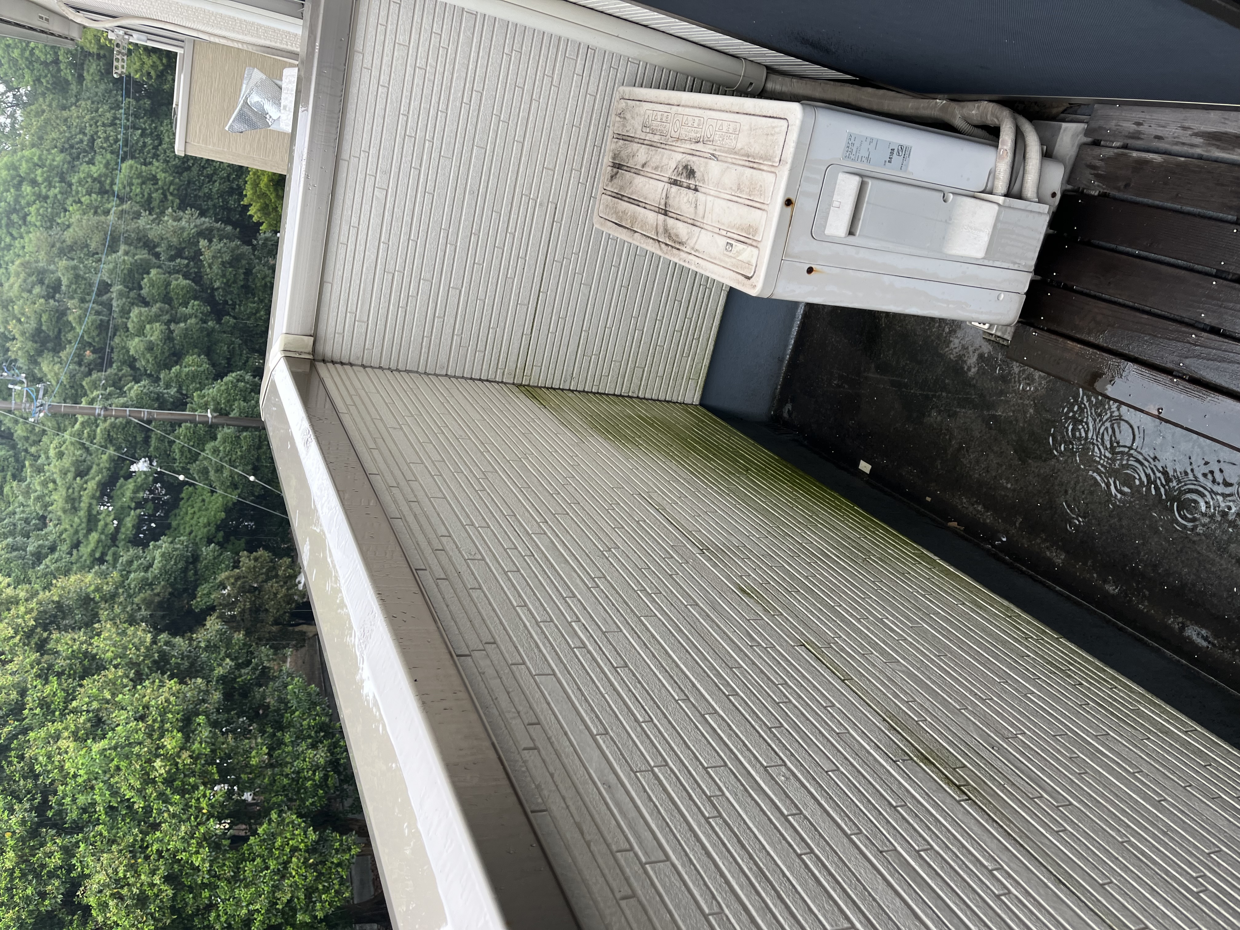 コケだらけのバルコニーもの画像